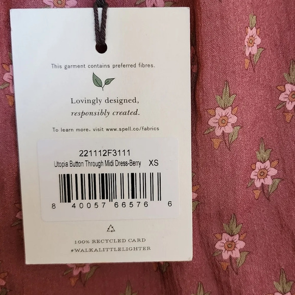 Spell and the Gypsy Collective utopia Button through dress color berry s… - Picture 8 of 10